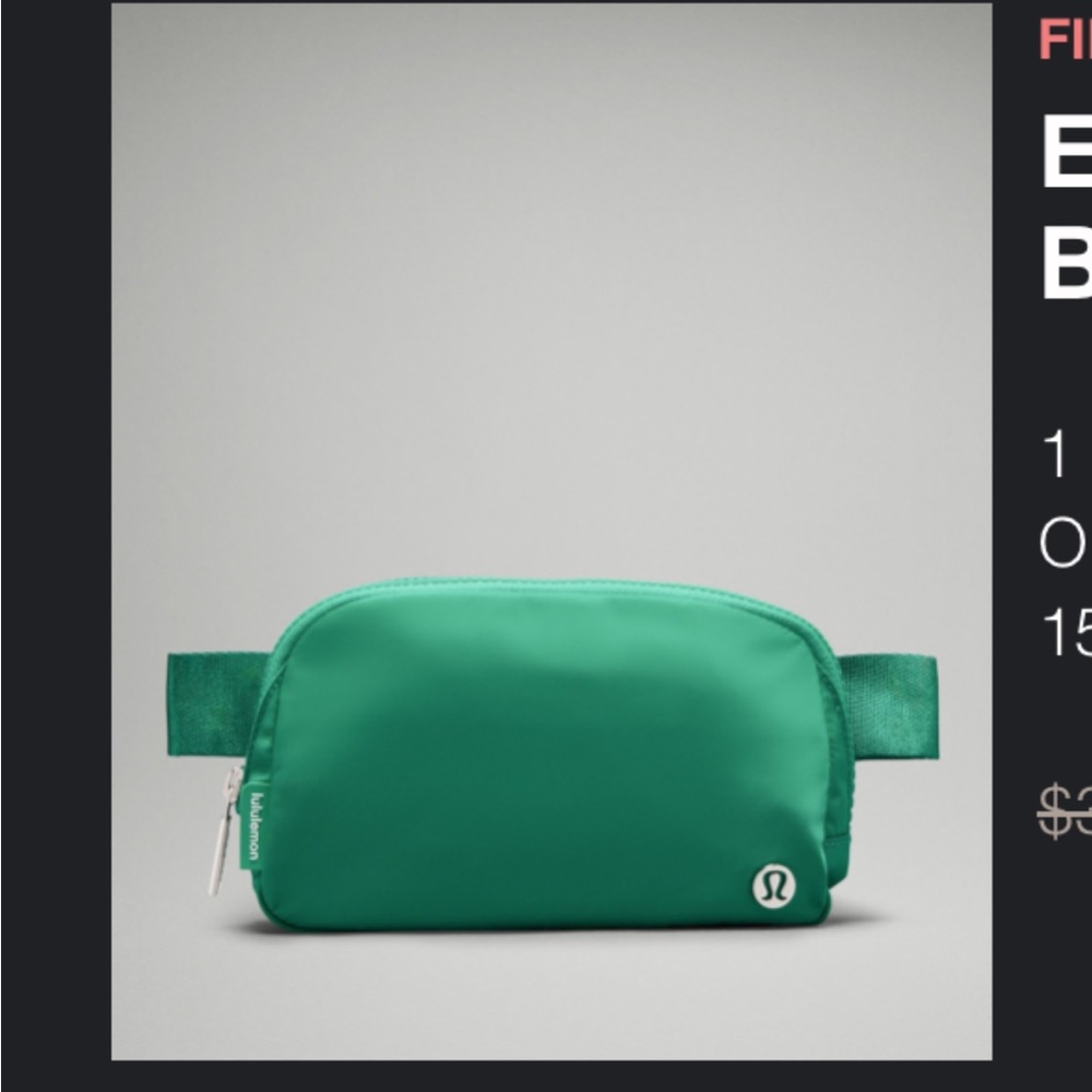 Lululemon Athletica Green Belt Bag Sleek and Vibrant
